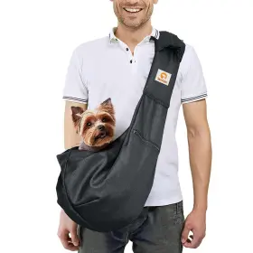 652042746516 TOMKAS Dog Sling Carrier Zipper Pocket Strap