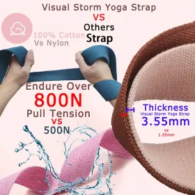 391776193971 TONS Yoga Strap Stretching Belts Dual Loops #2