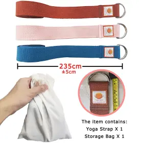 391776193971 TONS Yoga Strap Stretching Belts Dual Loops #3