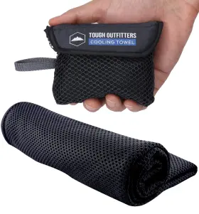 Ct-black TOUGH OUTDOORS Cooling Towel Neck Wrap