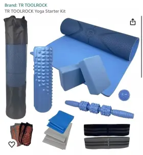 B0BWHVRNT3 TR TOOLROCK Yoga Starter Fitness Blueish Kit B0BWHVRNT3 TR TOOLROCK Yoga Starter Fitness Blueish Kit