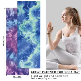 JR-TREELA-1384 TREELA Yoga Towel Slip Mat Sweat Absorben #3