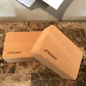 445010380347 TRIDEER Cork Yoga Blocks Pack High Density Once