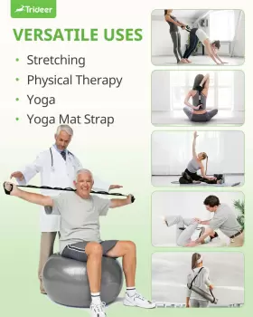 689718331325 TRIDEER Stretching Strap Yoga Physical Therapy #3