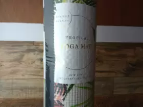 131085 TROPICAL PARADISE Yoga Mat Tigers Palm Print Strap #2