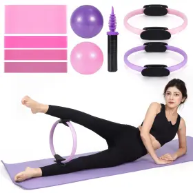 761805427033 TSIKAVO Pilates Ring Circle Ball Set Magic