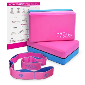 783495581116 TTOLBI Yoga Blocks Pack Set Dance Stretch Slip