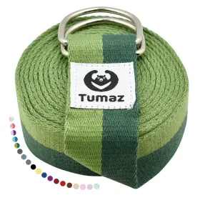 046708560378 TUMAZ Yoga Strap Stretch Bands Feet Safe