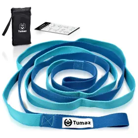 046708562419 TUMAZ Stretching Strap Loops Elastic Yoga