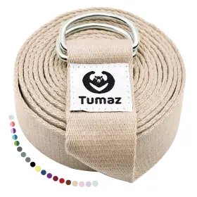 046708563072 TUMAZ Yoga Strap Stretch Bands Feet Safe