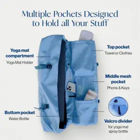 810122285274 TUMAZ Yoga Mat Bag Strap Carrier Rolled #3