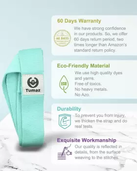 MS0164TG TUMAZ Yoga Mat Strap Turquoise #2