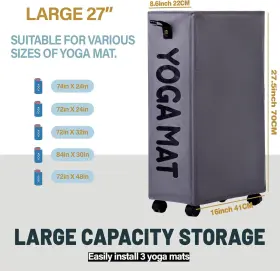 313023814845 TWIRA Yoga Mat Storage Gym Rack Foam Roller #2