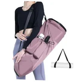 00444 UHAWI Yoga Mat Bag Water Bottle Pocket Big Strap