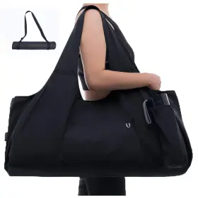 675234001903 UHAWI Yoga Mat Bag Tote Sling Carrier Pockets