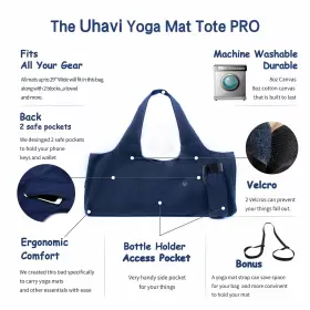 675234001910 UHAWI Yoga Mat Bag Tote Sling Carrier #3