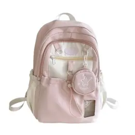 DSB-0410 UINSUE Kawaii Backpack Double Bag Cute Star Pouch
