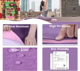 313038228248 UMINEUX Yoga Mat Slip Pilates Fitness Eco Anti #3