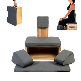 860004530848 UNGLOO Meditation Box Chair Posture Seat Padded