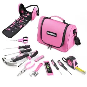 CZ6009-1 UNI-HOSEN Tool Set Bag Women Strap Pink Kit