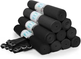810050225380 UPWARD FIT Classic Yoga Set Slip Mats Ring