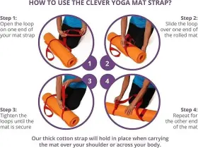 709818935145 VEDA Pack Yoga Mat Strap Sling Loops #2