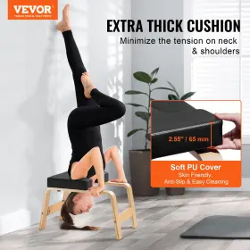 197988574088 VEVOR Yoga Headstand Bench Inversion Chair
