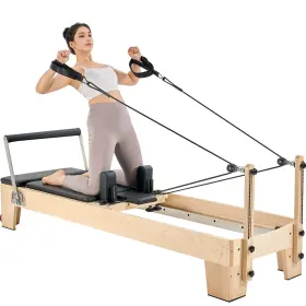 197988671411 VEVOR Pilates Reformer Wood Gym Workout