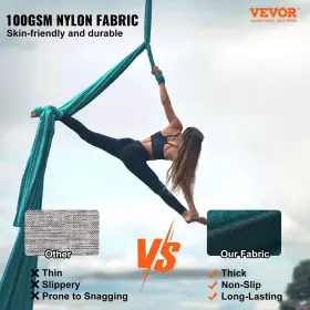 DCK822X28MML05J02 VEVOR Aerial Silk Yoga Yards Hammock #3