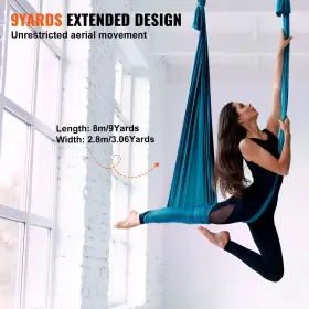 DCK822X28MML05J02 VEVOR Aerial Silk Yoga Yards Hammock