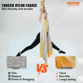 YJ-0076-CFT00105 VEVOR Aerial Yoga Hammock Swing Yards Sling #2