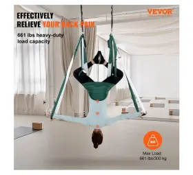 YS01 VEVOR Aerial Yoga Swing Set Yards Hammock Sling #3