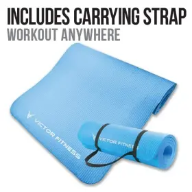 810021840024 VICTOR FITNESS Yoga Think Pink Mat Exercis #3