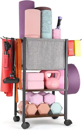 Vinaemo 445019896825 Yoga Mat Storage Rack Home Gym Equipment Workout Organizer Ho