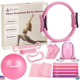 B0F29R4MFV VISIT THE ELARAFIT STORE Pilates Women Ring Ball