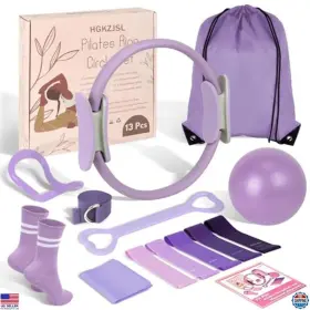 B0FBQTNQ6C VISIT THE HGKZJSL STORE Pilates Women Set Yoga Kit