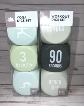 681066059715 VIVITAR Yoga Workout Foam Dice Set Cubes Create