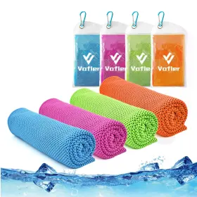 03-0001BL VOFLER Fba Cooling Towel Pack Microfiber Chilly Ban