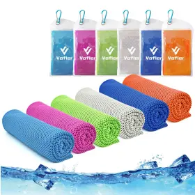 6P-BL VOFLER Gy Cooling Towel Pack Microfiber Chilly Head Ban