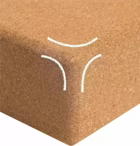 782913867405 VOLCANO CORK YOGA BLOCK Blocks Pack Set Natural #2