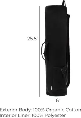 B.av.ob VOORAY Avani Yoga Bag Mat Storage Obsidian #3