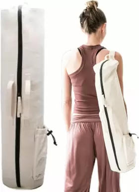 811668033268 VOORAY Avani Yoga Bag Mat Storage Natural