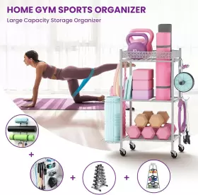 445027171150 VOPEAK Yoga Mat Storage Rack Gym Organizer Gear #2