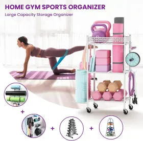 GRYJJW001 VOPEAK Yoga Mat Storage Rack Gym Holder Workout #2