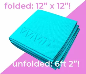 628856037416 VVIVID Folding Travel Yoga Exercise Mat Water #3