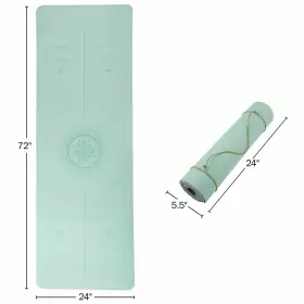194189796554 WAKEMAN Yoga Mat Alignment Exercise Strap #2