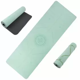 194189796554 WAKEMAN Yoga Mat Alignment Exercise Strap