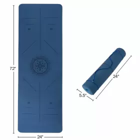 194189796578 WAKEMAN Yoga Mat Alignment Exercise Strap #2