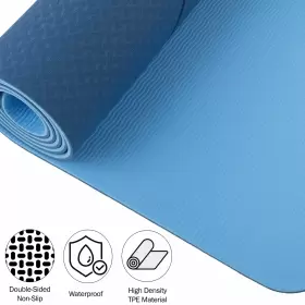 194189796578 WAKEMAN Yoga Mat Alignment Exercise Strap #3