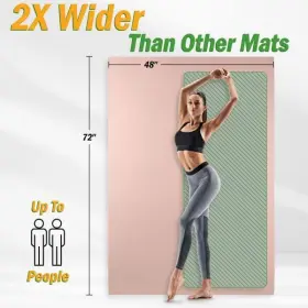 196593994618 WAKEMAN Yoga Mat Exercise Slip Workout #2